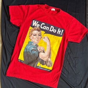 Small tshirt - featuring “Rosie the Riveter”